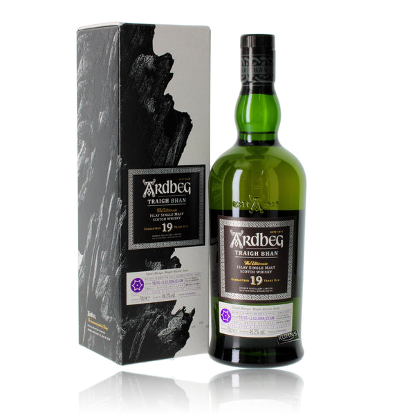 Ardbeg Traigh Bhan 19 vuotta Erä 5 0,7l, alk. 46,2 tilavuusprosenttia.