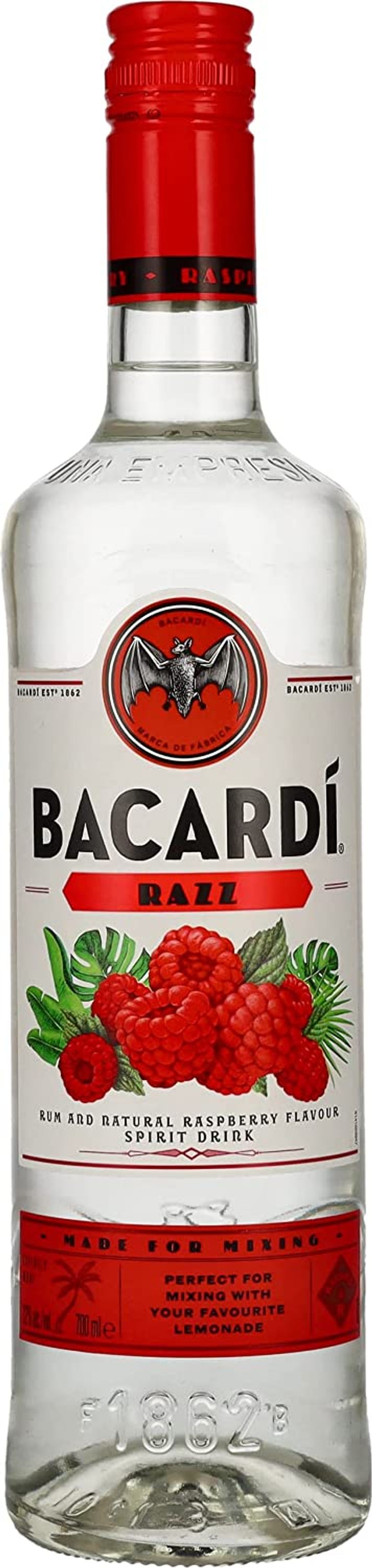 Bacardi Razz 0.7l, alc. 32% by volume