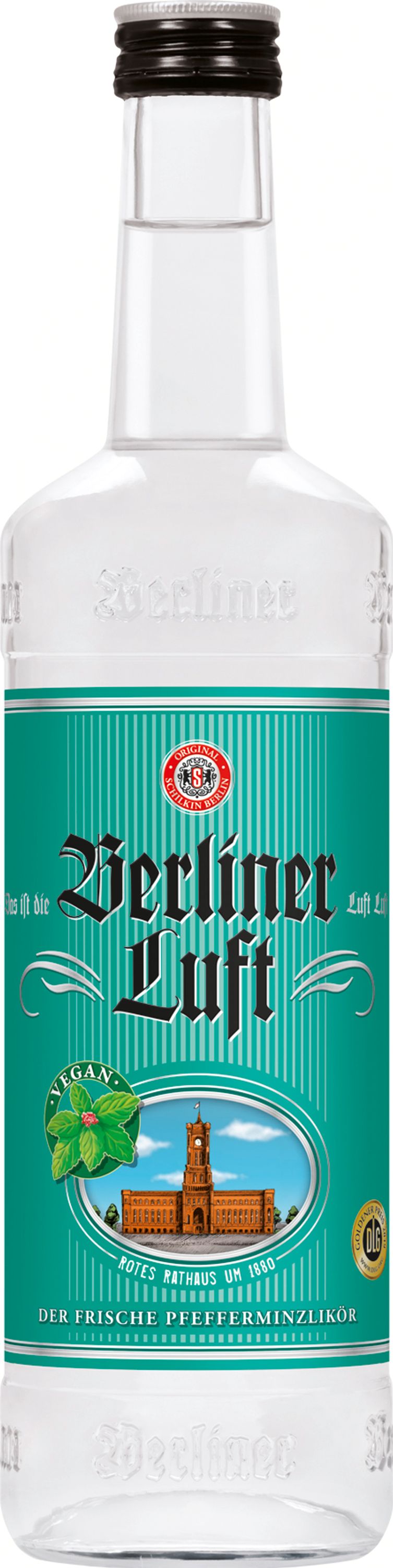 Berliner Luft Pfefferminzlikör, 0,7l, alc. 18 Vol.-%
