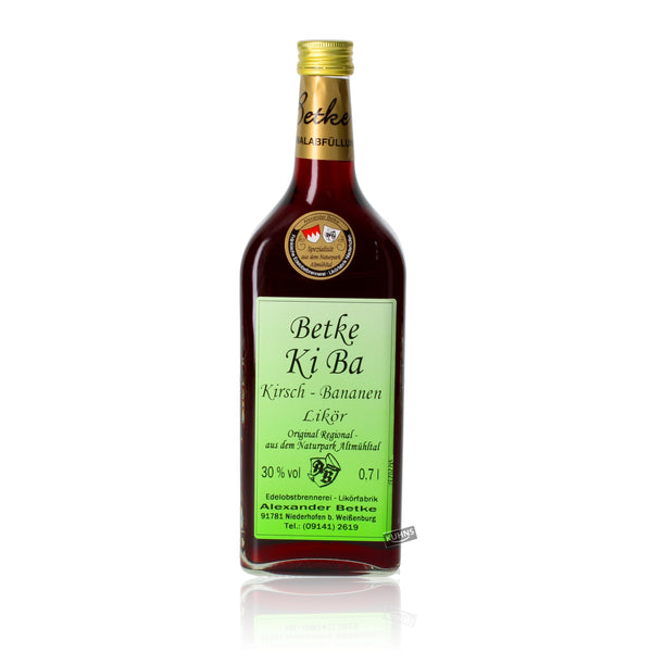 Betke Ki Ba cherry-banana liqueur 0.7l, alc. 30% vol.