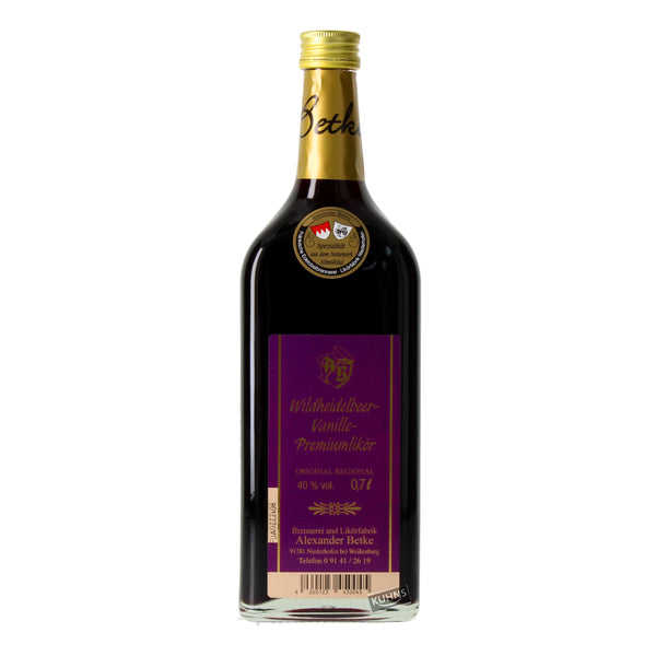 Betke wild blueberry vanilla liqueur 0.7l alc. 40 Vol.-%