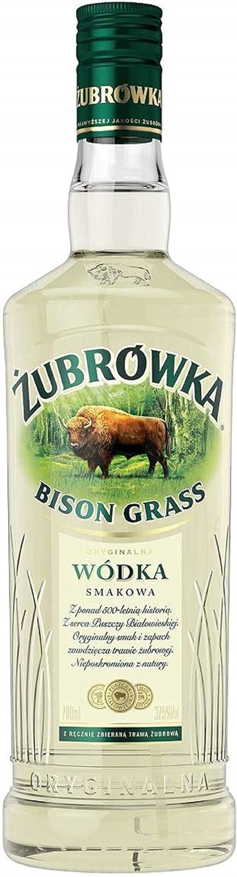 Grasovka Bisongrass Vodka 0,7l, alk. 38 tilavuusprosenttia, vodka, Puola