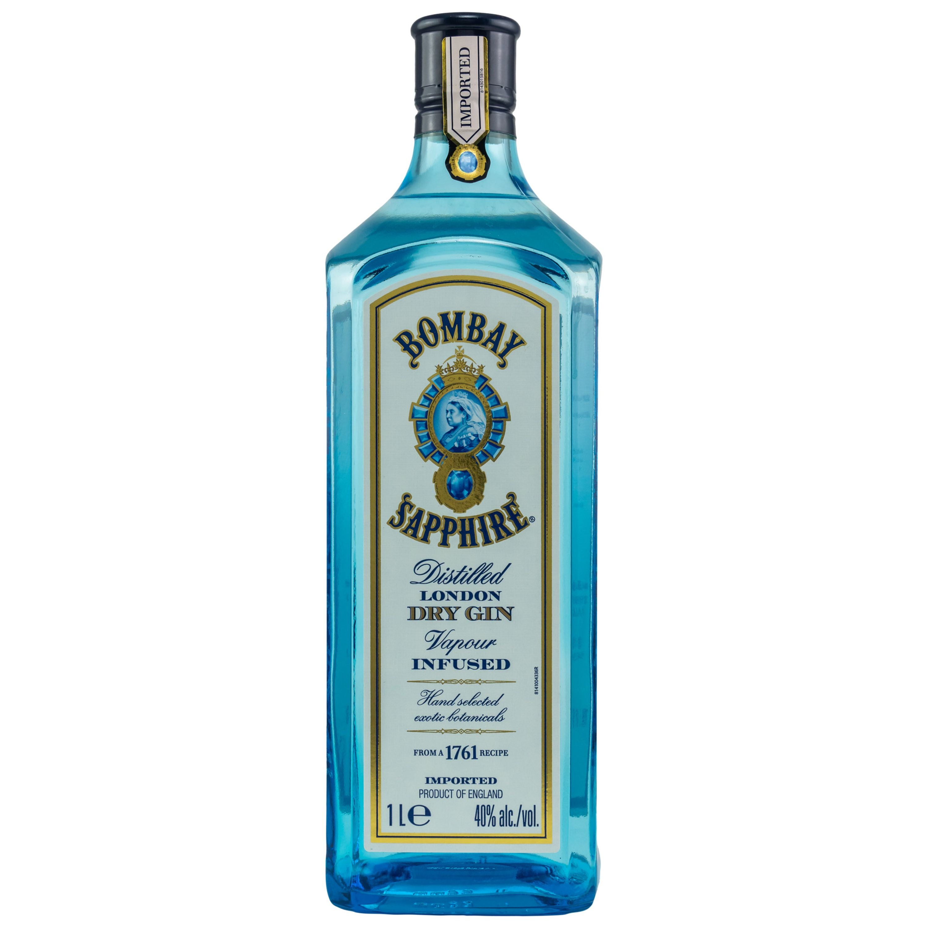 Bombay Sapphire London Dry Gin 1,0l, alk. 40 % tilavuudesta
