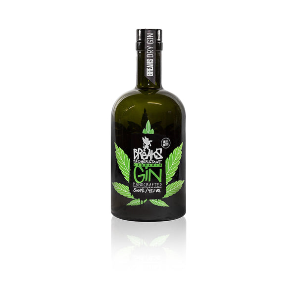 Breaks Cannabis Dry Gin 0,5l, alk. 42 tilavuusprosenttia.