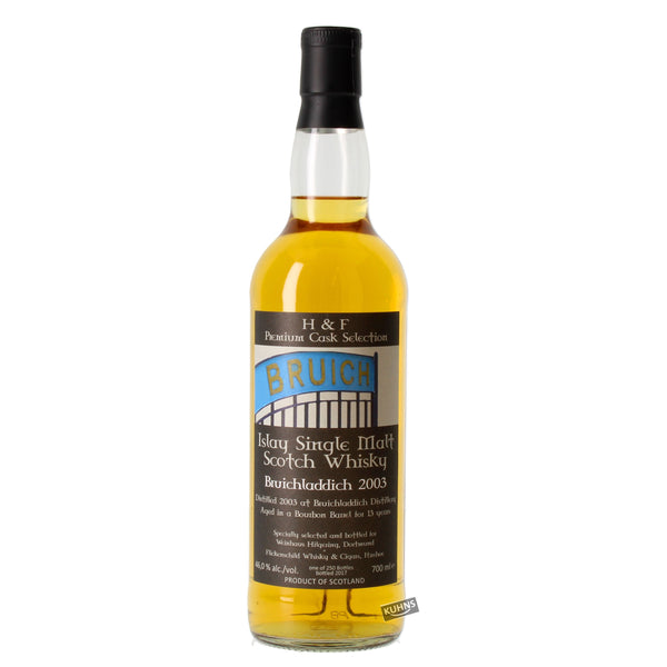 Bruichladdich 2003 H &amp; F Premium Cask Selection Islay Single Malt Scotch Whisky 0,7l alk. 46 % tilavuudesta