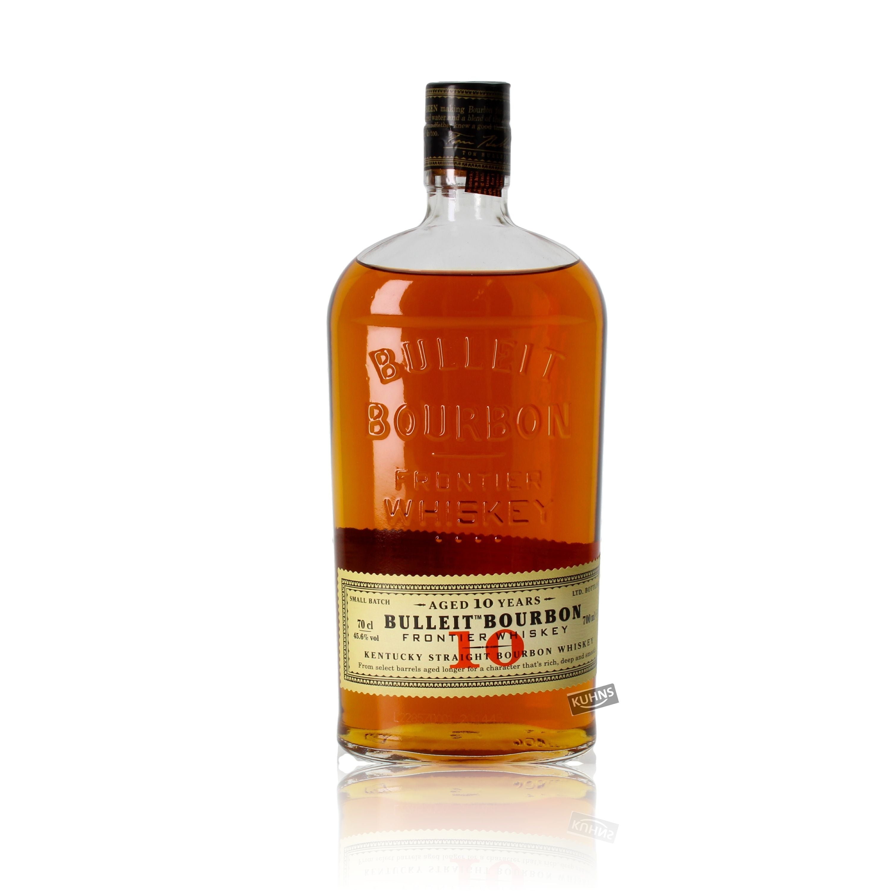 Bulleit Bourbon 10 Years Bourbon Whisky 0,7l, alk. 45,6 tilavuusprosenttia.
