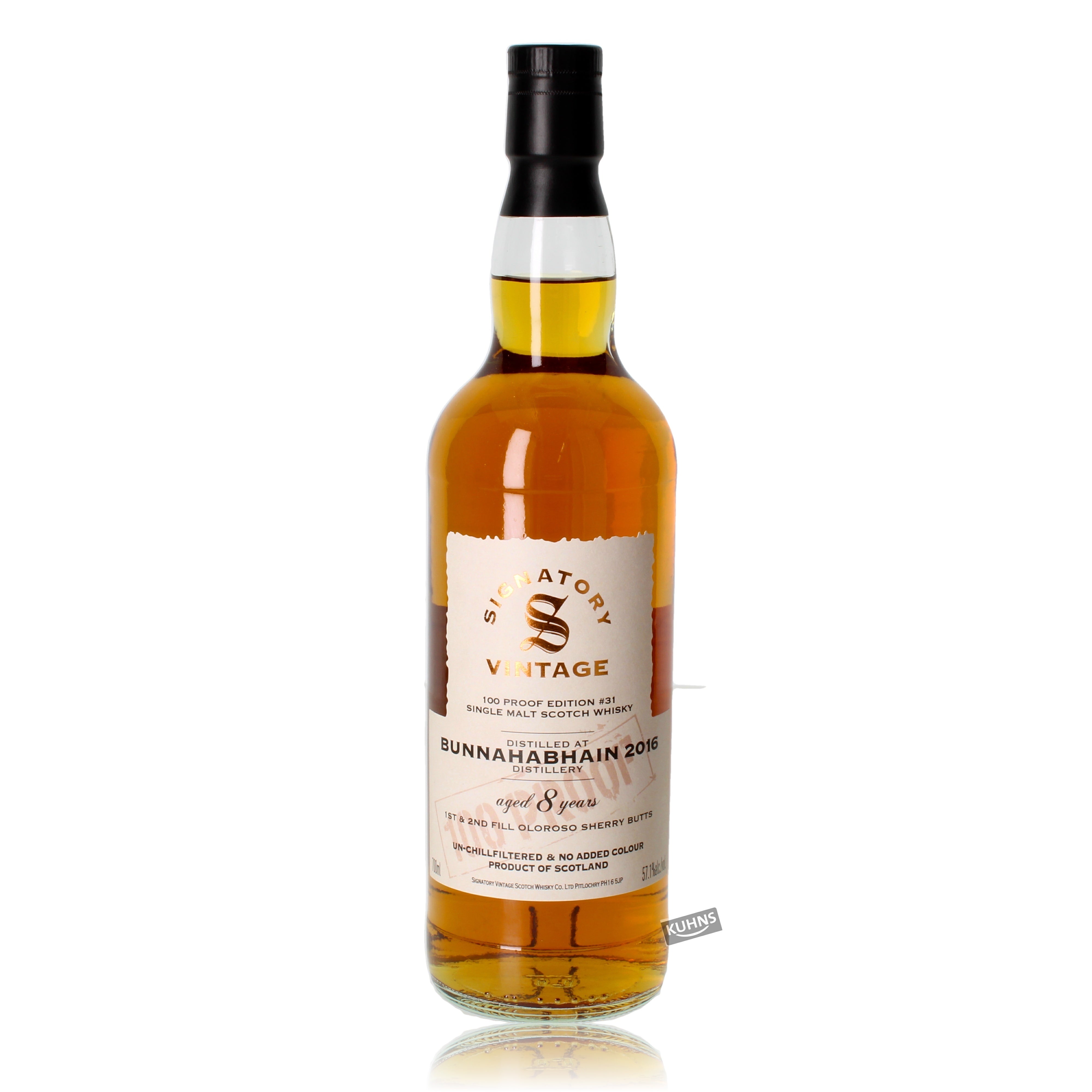 Bunnahabhain 2016 8 vuotta allekirjoittaja 0,7l, alk. 57,1 tilavuus-%