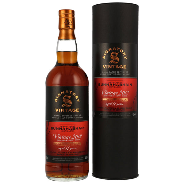 Bunnahabhain 2012 11 vuotta allekirjoittaja 0,7l, alk. 48,2 tilavuusprosenttia.