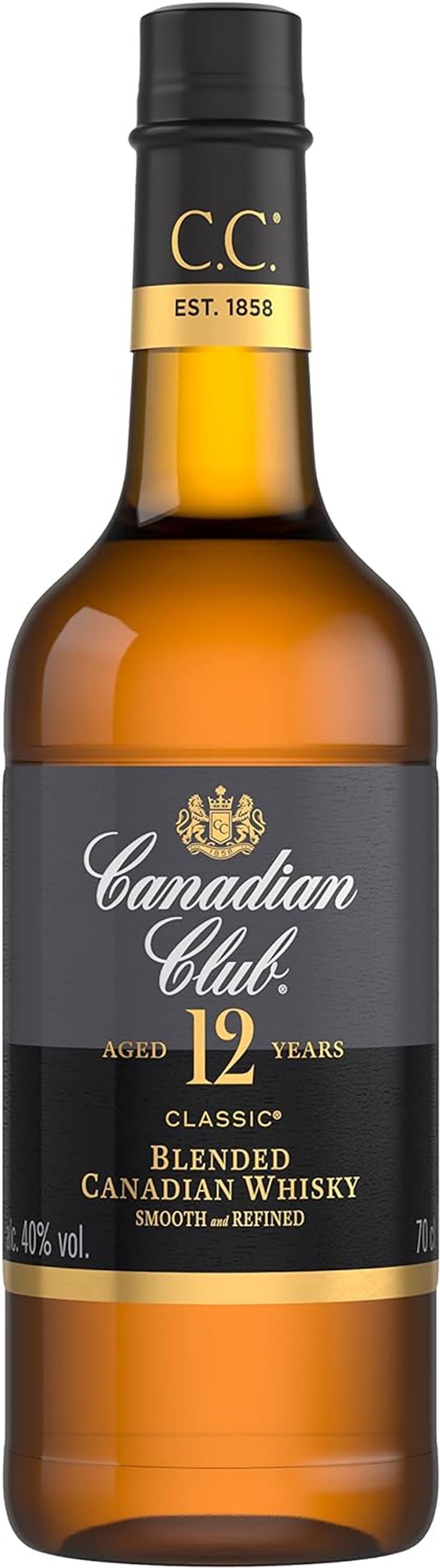 Canadian Club 12 Jahre Classic Canadian Blended Whisky, 0,7l, alc. 40 Vol.-%