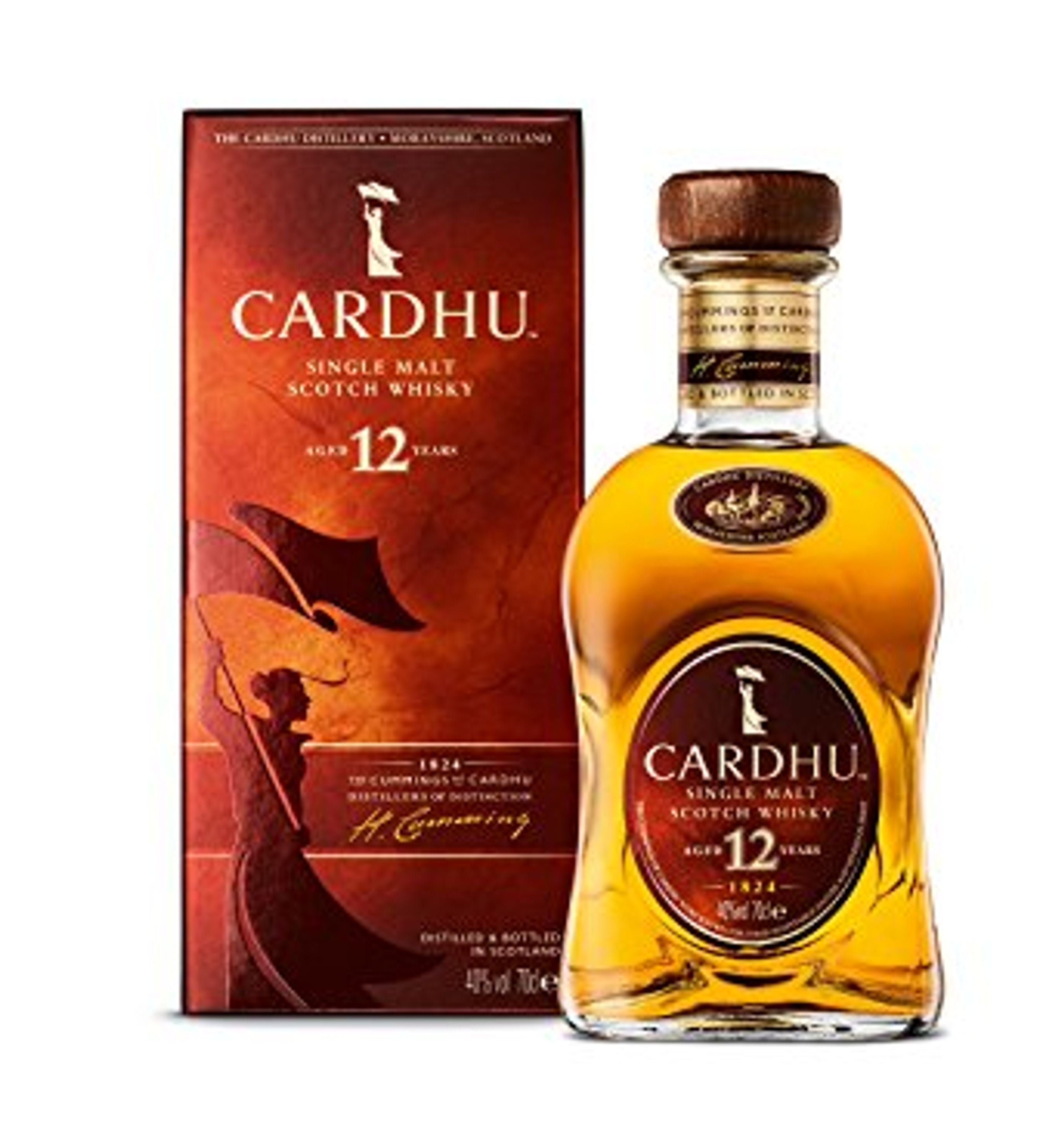 Cardhu 12 Years Speyside Single Malt Scotch Whisky 0,7l, alk. 40 % tilavuudesta