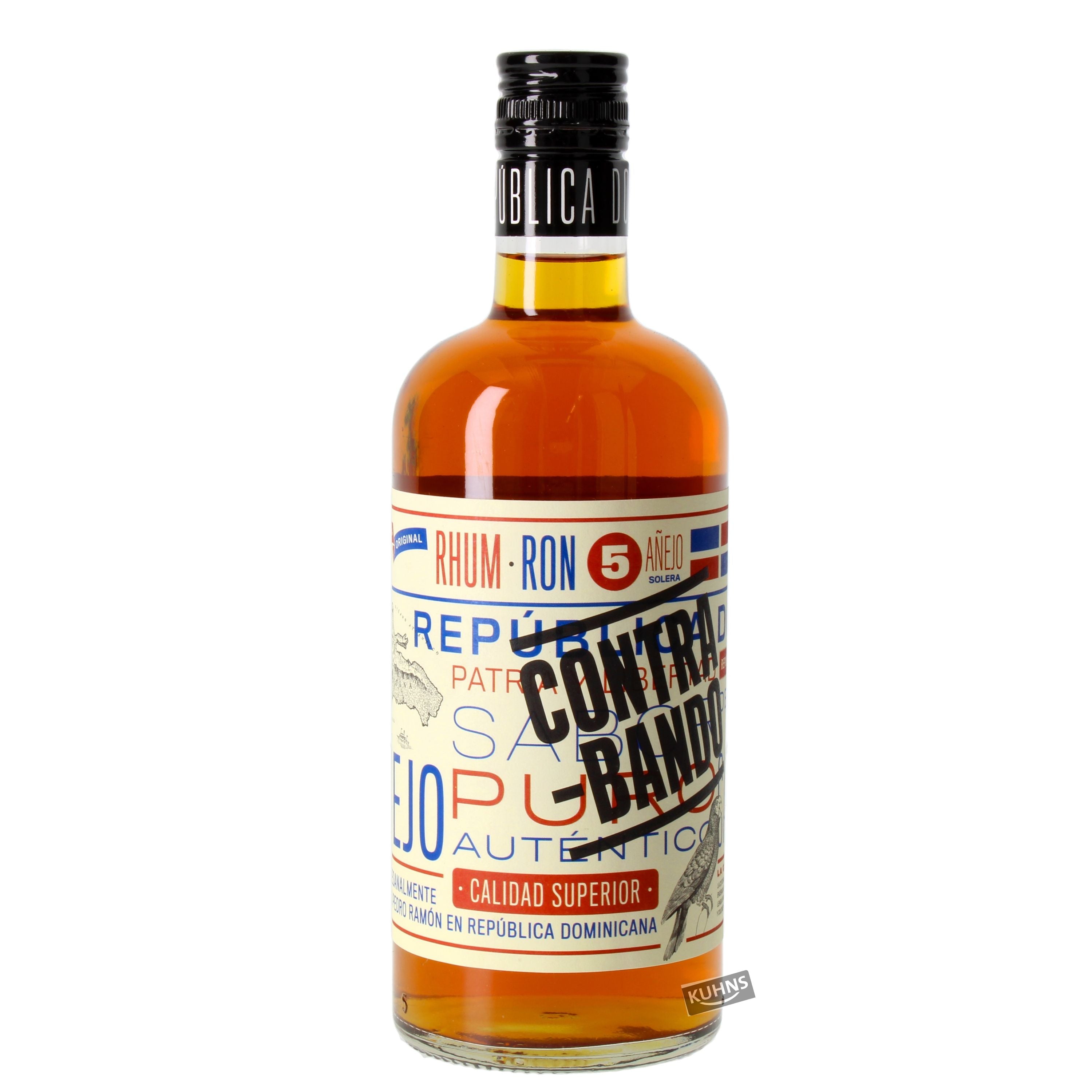 Contrabando 5 Anos Rum 0.7l, alc. 38% by volume, rum Dominican Republic