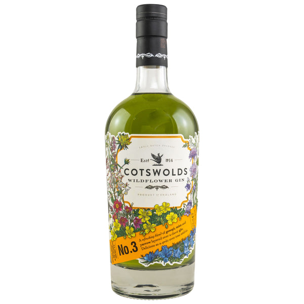 Cotswolds Wildflower Gin No.3 0,7l, alk. 41,7 tilavuusprosenttia, Gin England