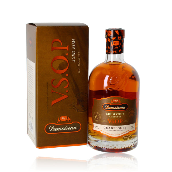 Damoiseau Rhum Vieux Agricole VSOP 0,7l, alk. 42 tilavuusprosenttia.