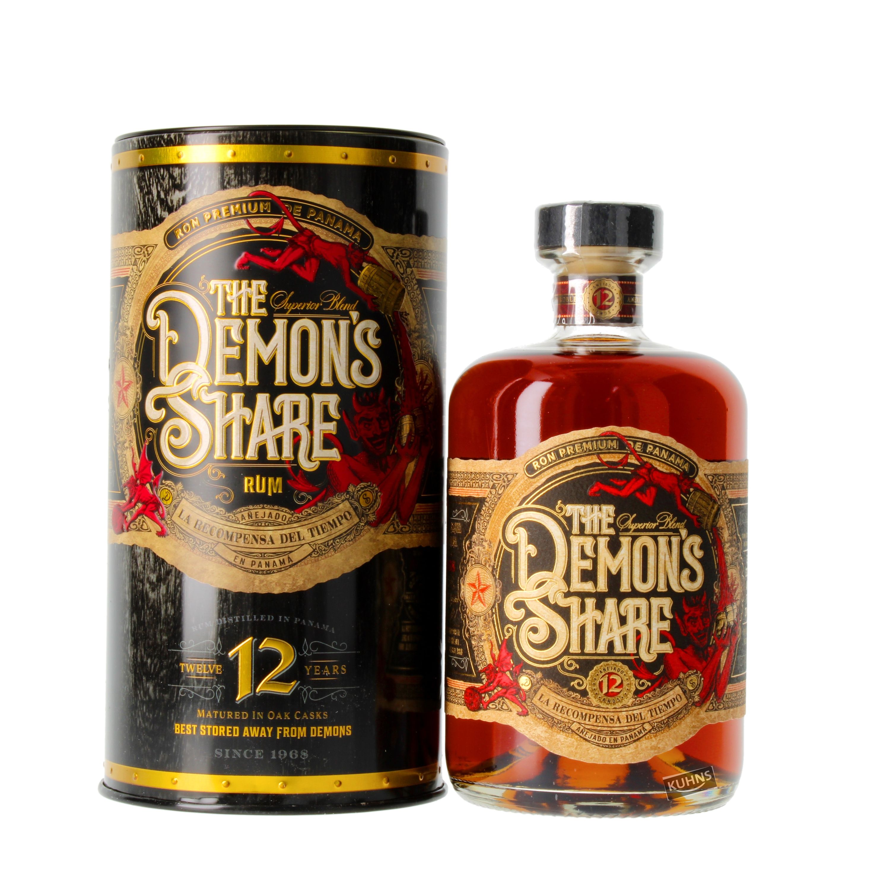 The Demon's Share 12 Jahre  0,7l, alc. 41 Vol.-%, Rum Panama