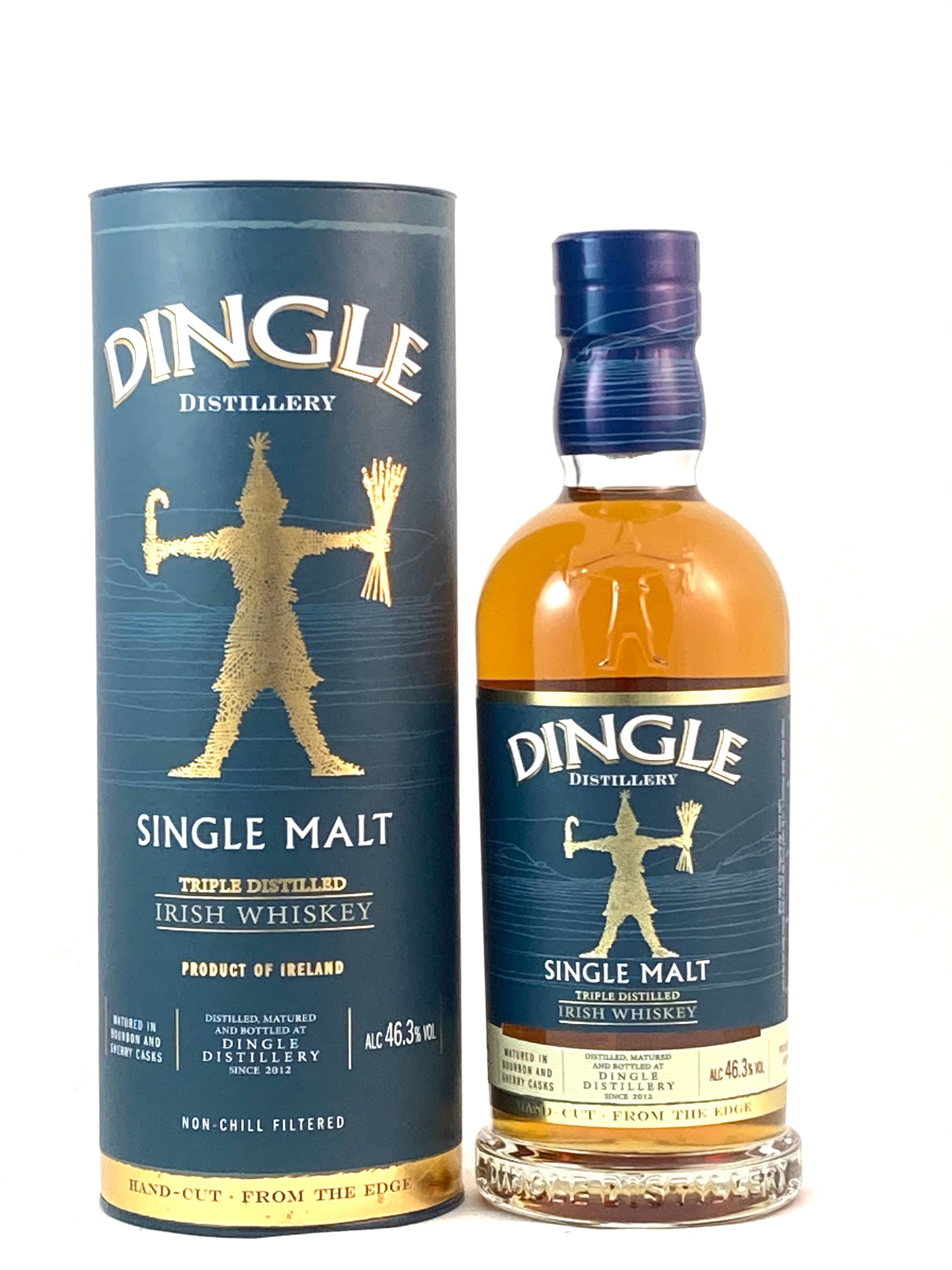 Dingle Single Malt Irish Whisky Triple Distilled 0,7l, alk. 46,3 tilavuusprosenttia.
