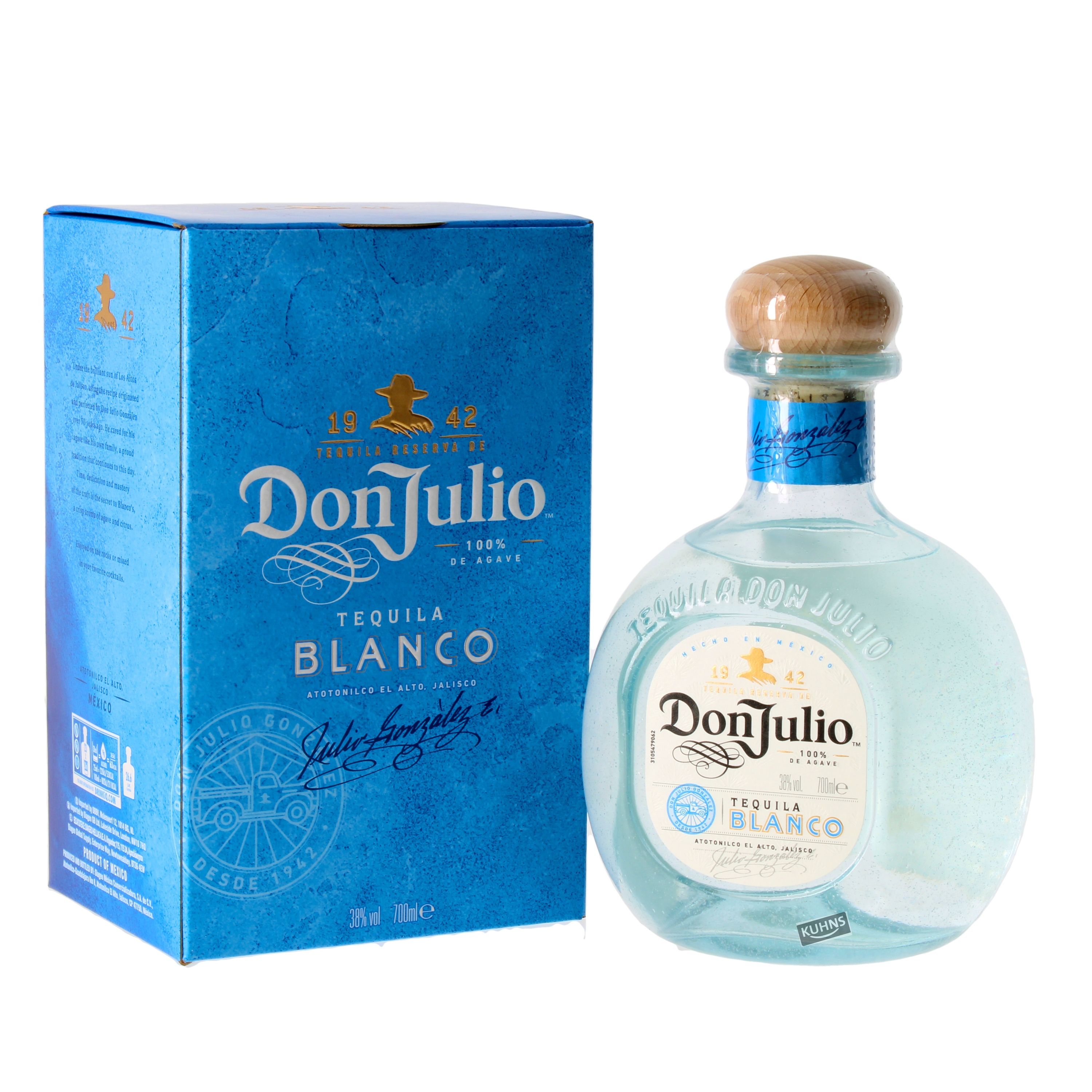 Don Julio Blanco Tequila 0,7l, alk. 38 tilavuusprosenttia, Tequila Mexico