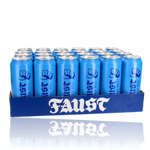 Faust Bayrisch Hell  24x0,5l (Mehrweg inkl.6€ Pfand) alc. 4,8 Vol.-%