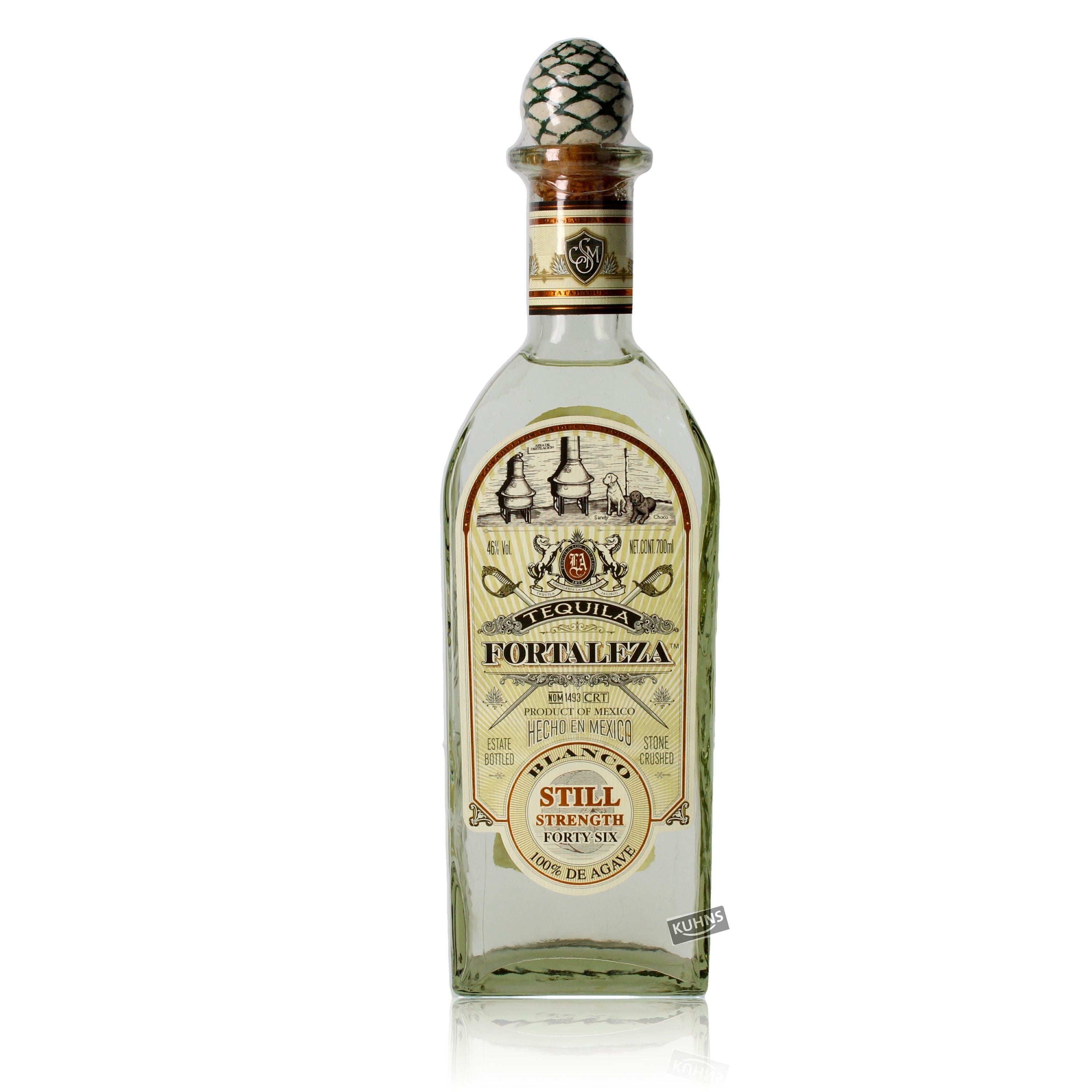 Fortaleza Tequila Blanco Still Strength 0,7l, alc. 46 Vol.-%