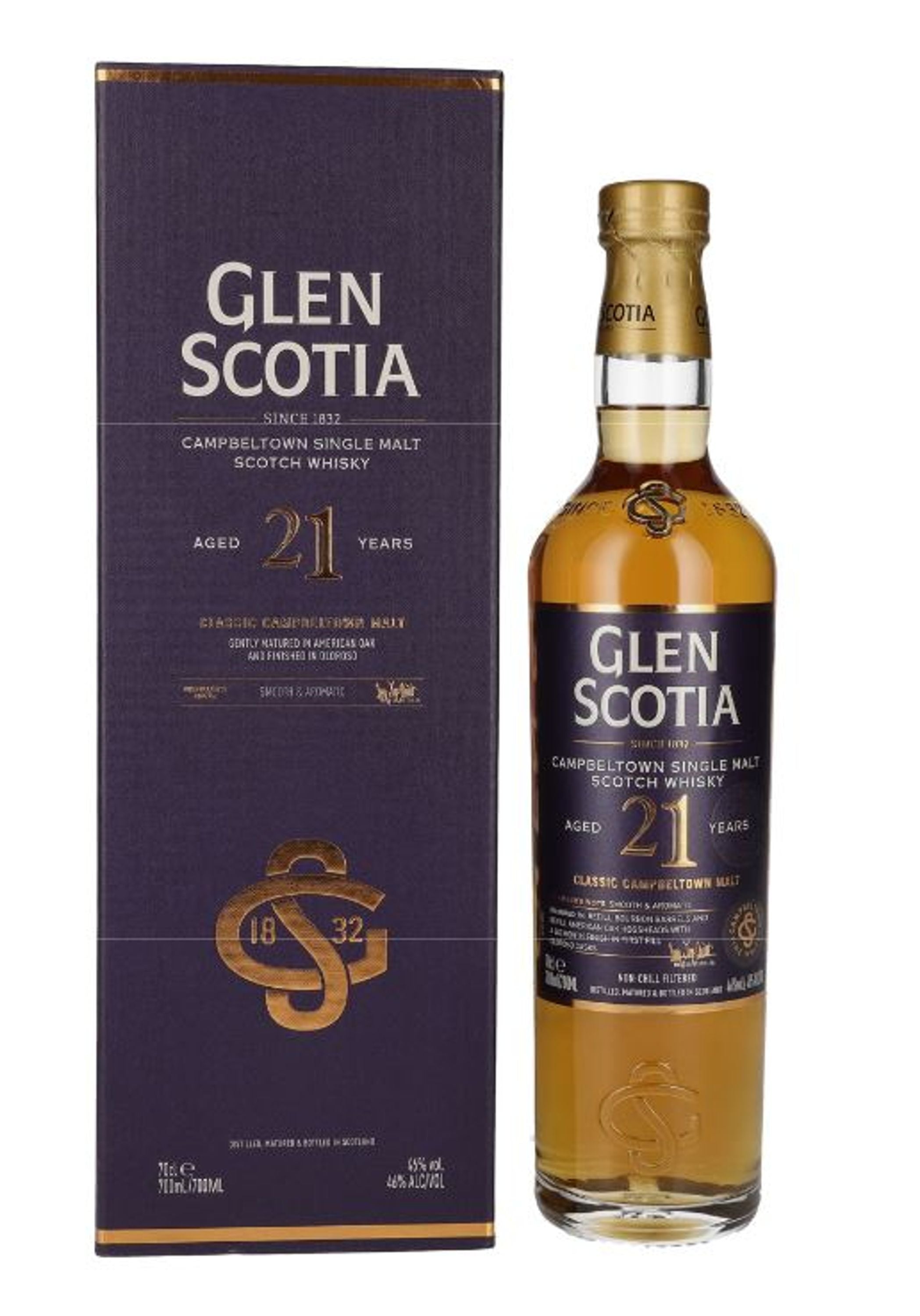 Glen Scotia 21 Jahre 0,7l, alc. 46 Vol.-%