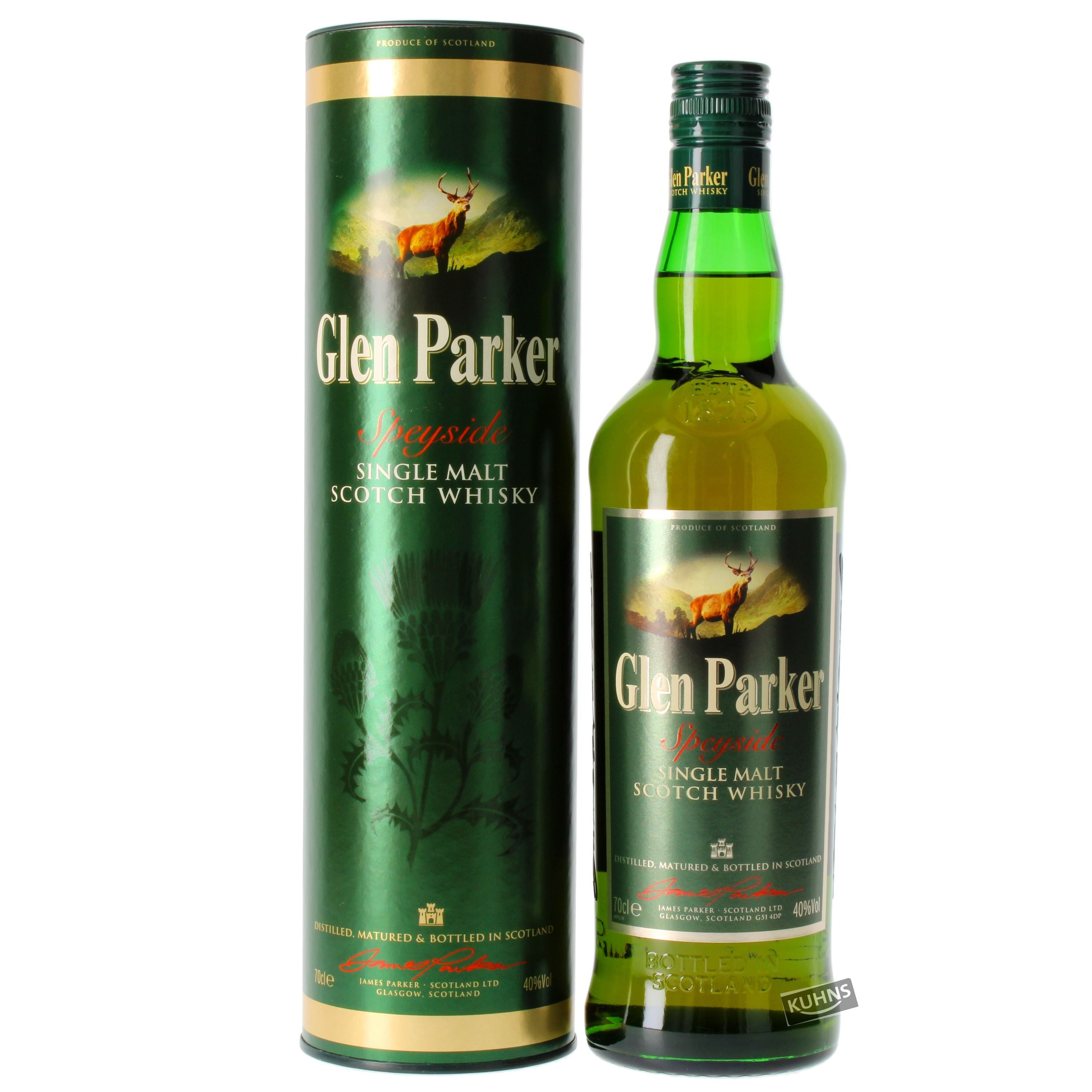 Glen Parker Speyside Single Malt Whisky 0,7l, alc. 40 Vol.-%
