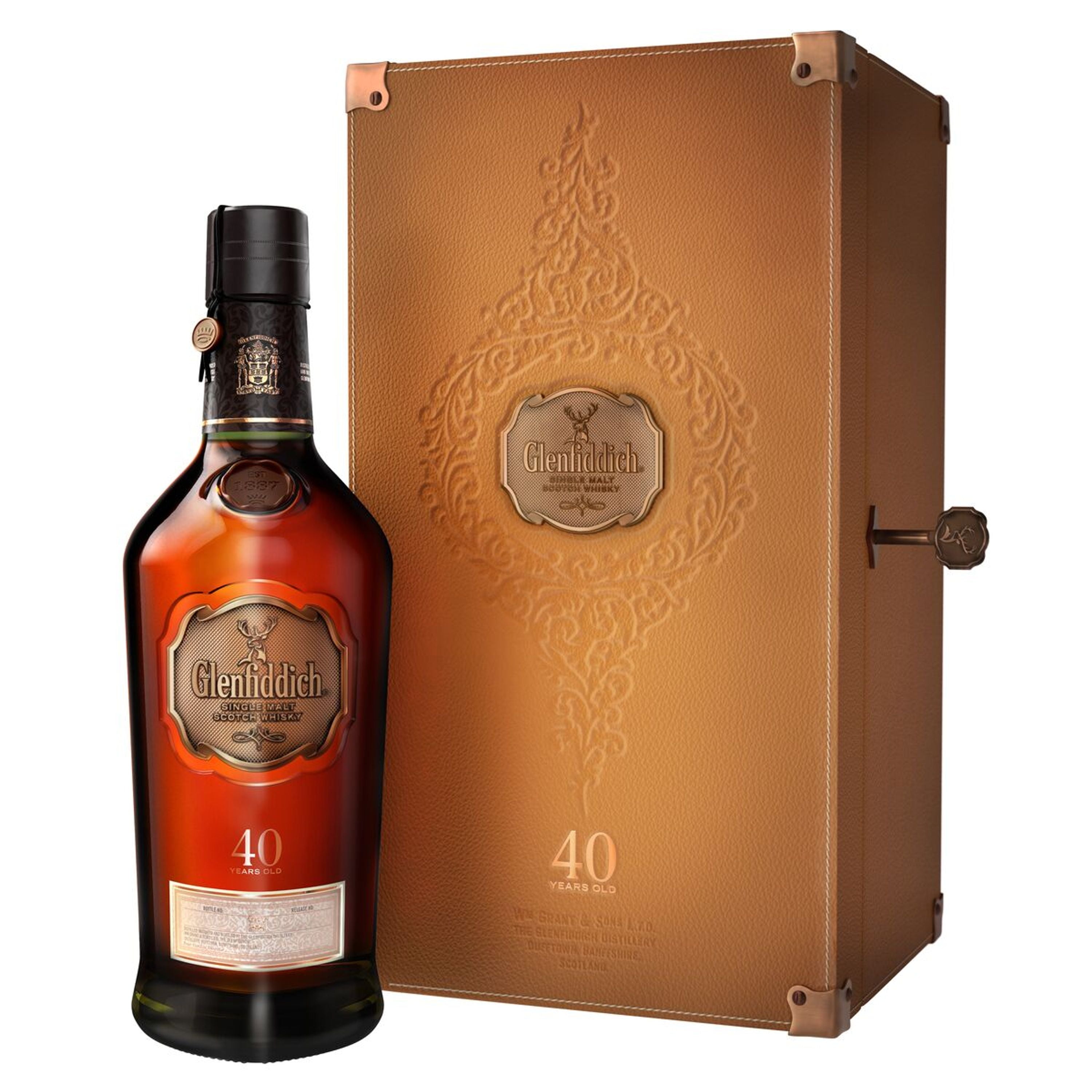 Glenfiddich 40 vuotta Speyside Single Malt Scotch Whisky 0,7 l, alk. 48,2 tilavuus-%