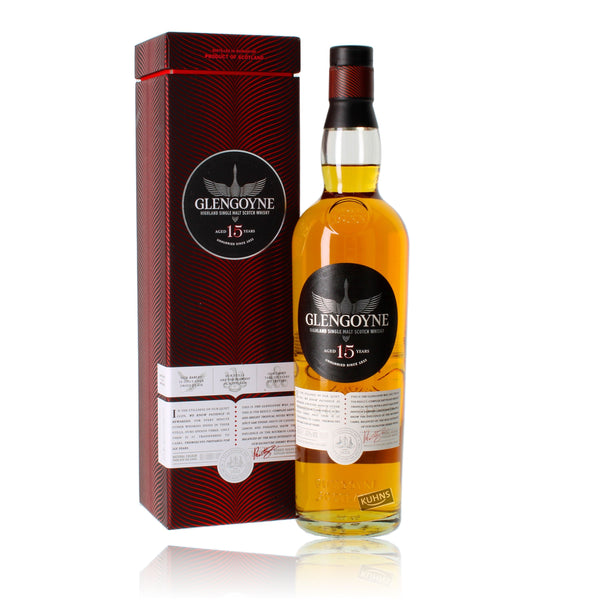 Glengoyne 15 Years Highland Single Malt Scotch Whisky 0,7l, alk. 43 tilavuusprosenttia.