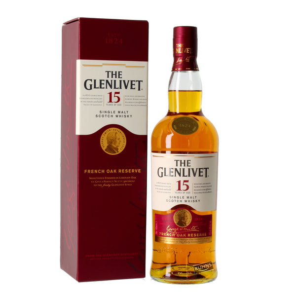 Glenlivet 15 vuotta French Oak Reserve 0,7l, alk. 40 tilavuusprosenttia