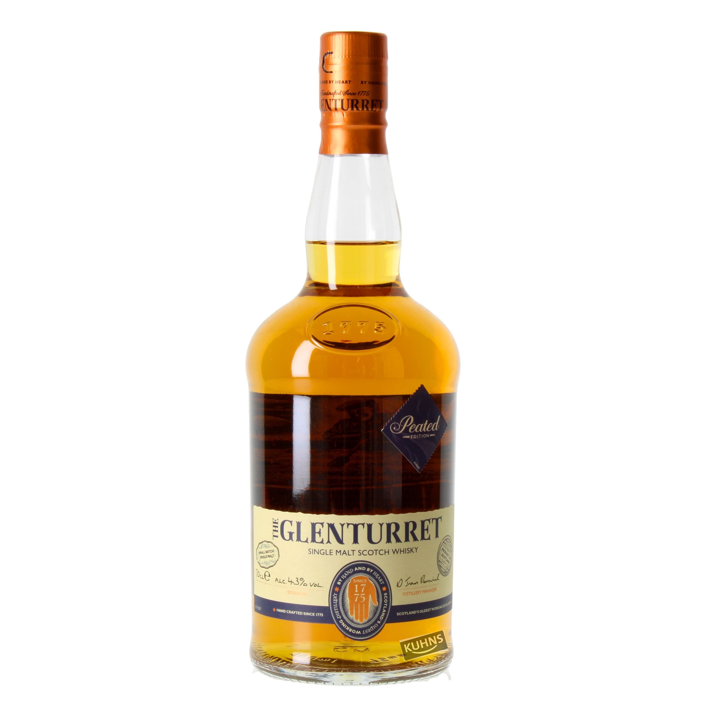 Glenturret Peated 0,7l, alc. 43 Vol.-%