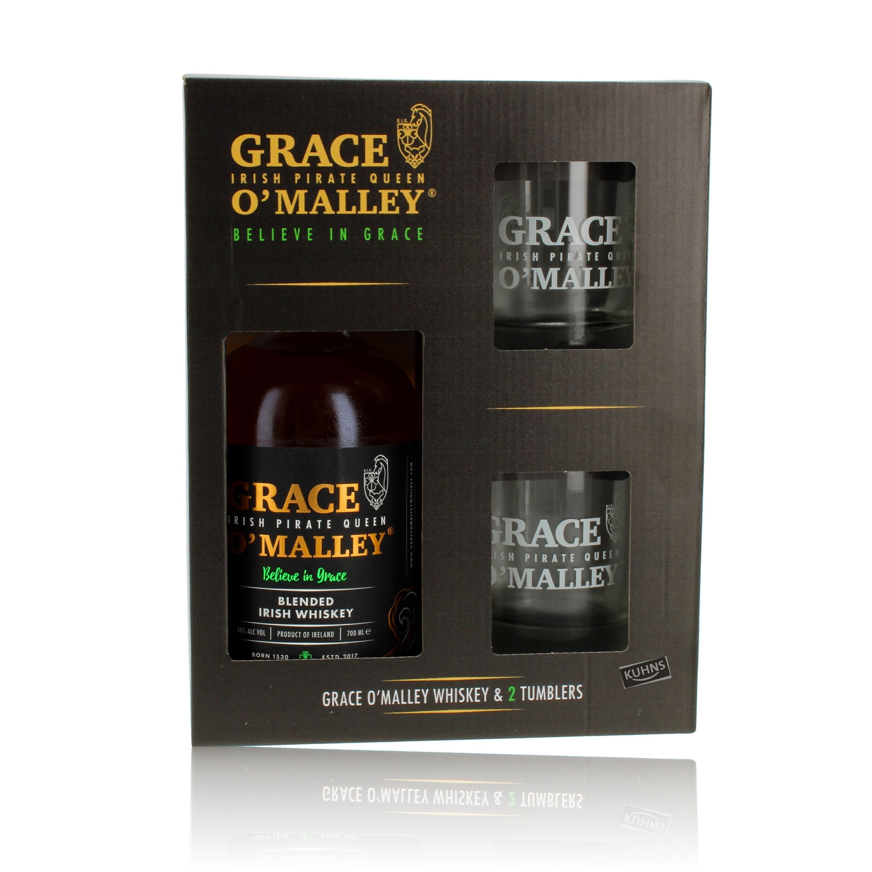 Grace O'Malley Gift Set Blended Irish Whiskey 0.7l, alc. 40% by volume 