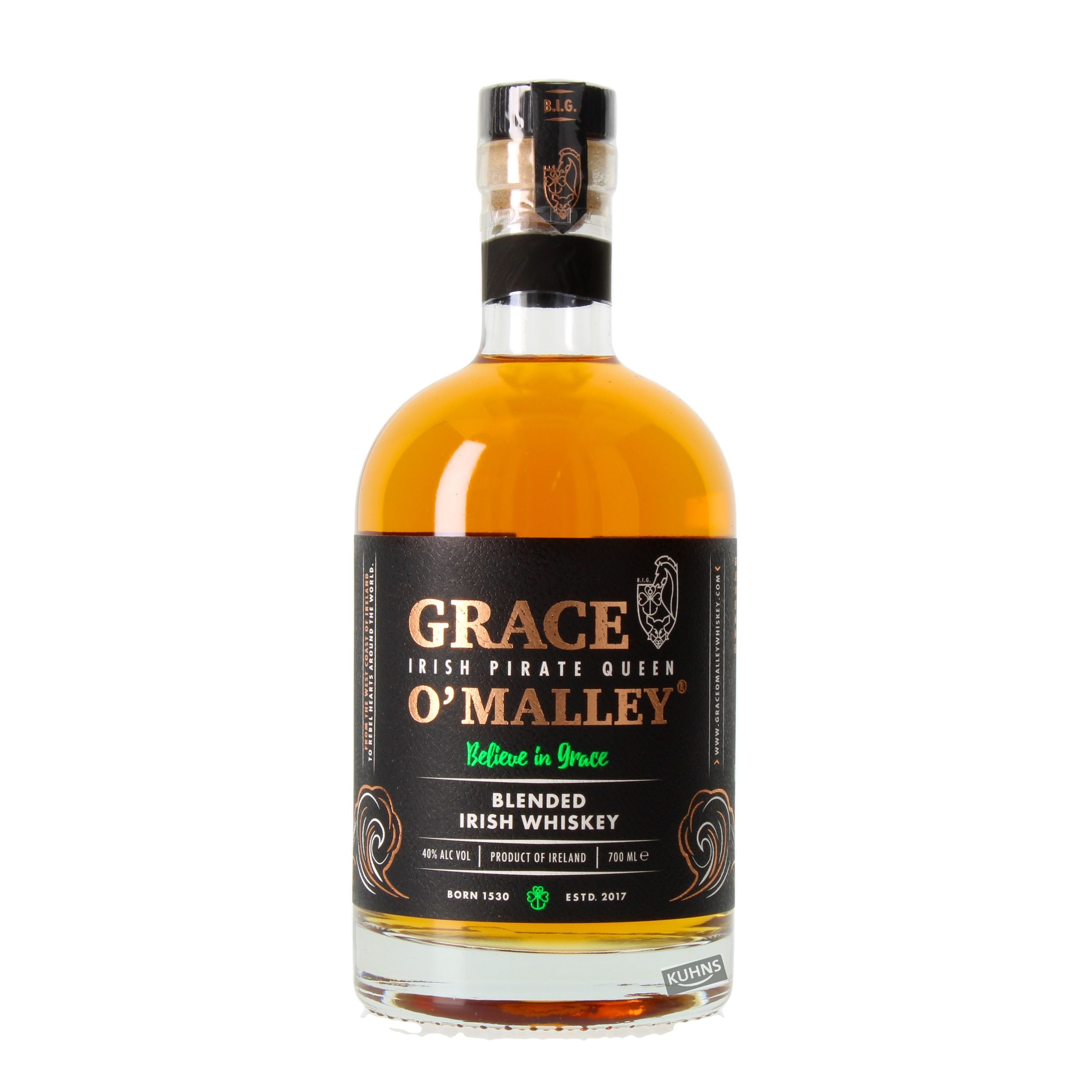 Grace O'Malley Blended Irish Whisky 0,7l, alk. 40 % tilavuudesta 