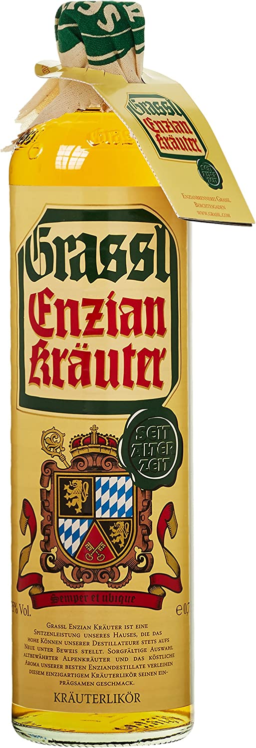 Grassl gentian herbal liqueur 0.7l, alc. 35% by volume