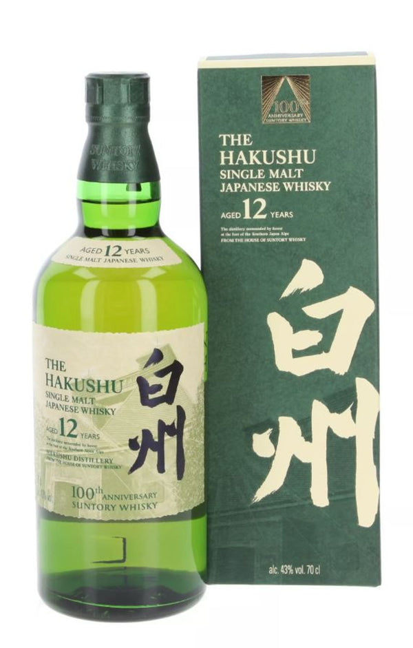 The Hakushu 12 years 100th Anniversary 0.7l, alc. 43 Vol.-%