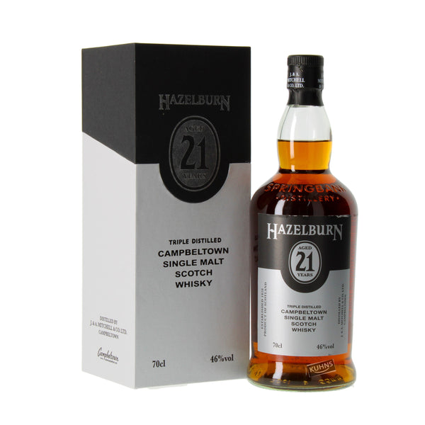 Hazelburn 21 vuotta 2022 0,7l, alk. 46 % tilavuudesta