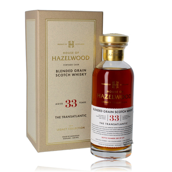 House of Hazelwood 33 Jahre The Transatlantic 0,7l, alc. 57,3 Vol.-%