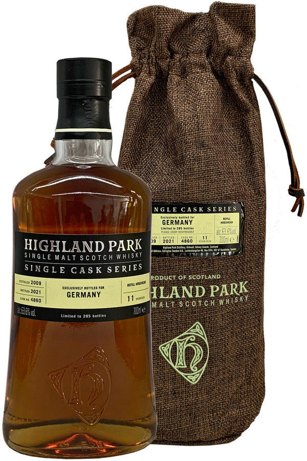 Highland Park Single Cask 2009-2021 0,7l alk. 63,6 tilavuusprosenttia.