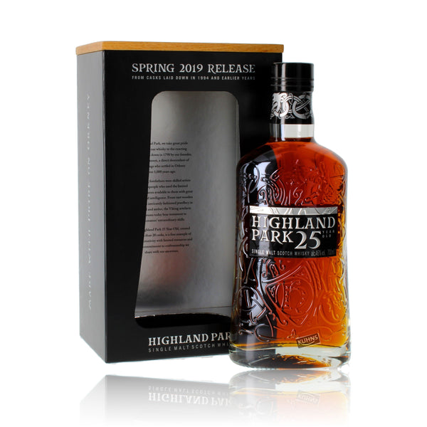 Highland Park 25 Years Spring 2019 Release Single Malt Scotch Whisky, 0,7l, alk. 46 tilavuusprosenttia.