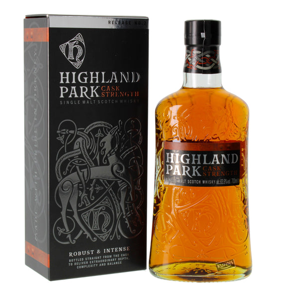 Highland Park Cask Strength No.2 0,7l alk. 63,9 tilavuusprosenttia.