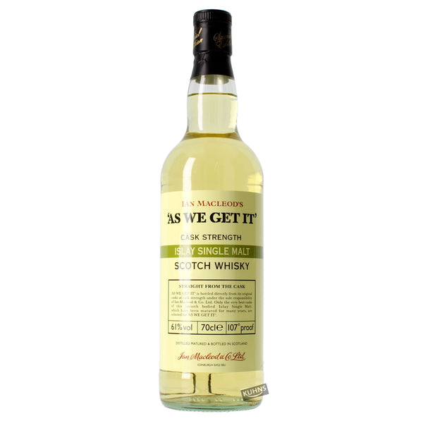 Ian MacLeod's As We Get It Islay 0,7l, alk. 61 tilavuusprosenttia.