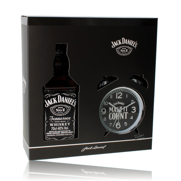 Jack Daniel´s Wecker Clock Geschenkset 0,7l alc. 40 Vol.-%