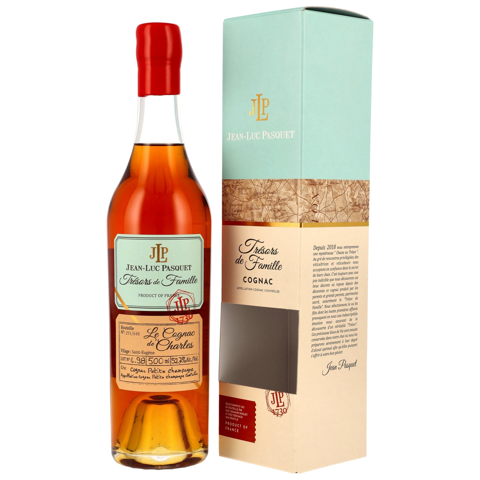 Jean-Luc Pasquet Cognac de Charles 0.5l, alc. 52.7% vol.