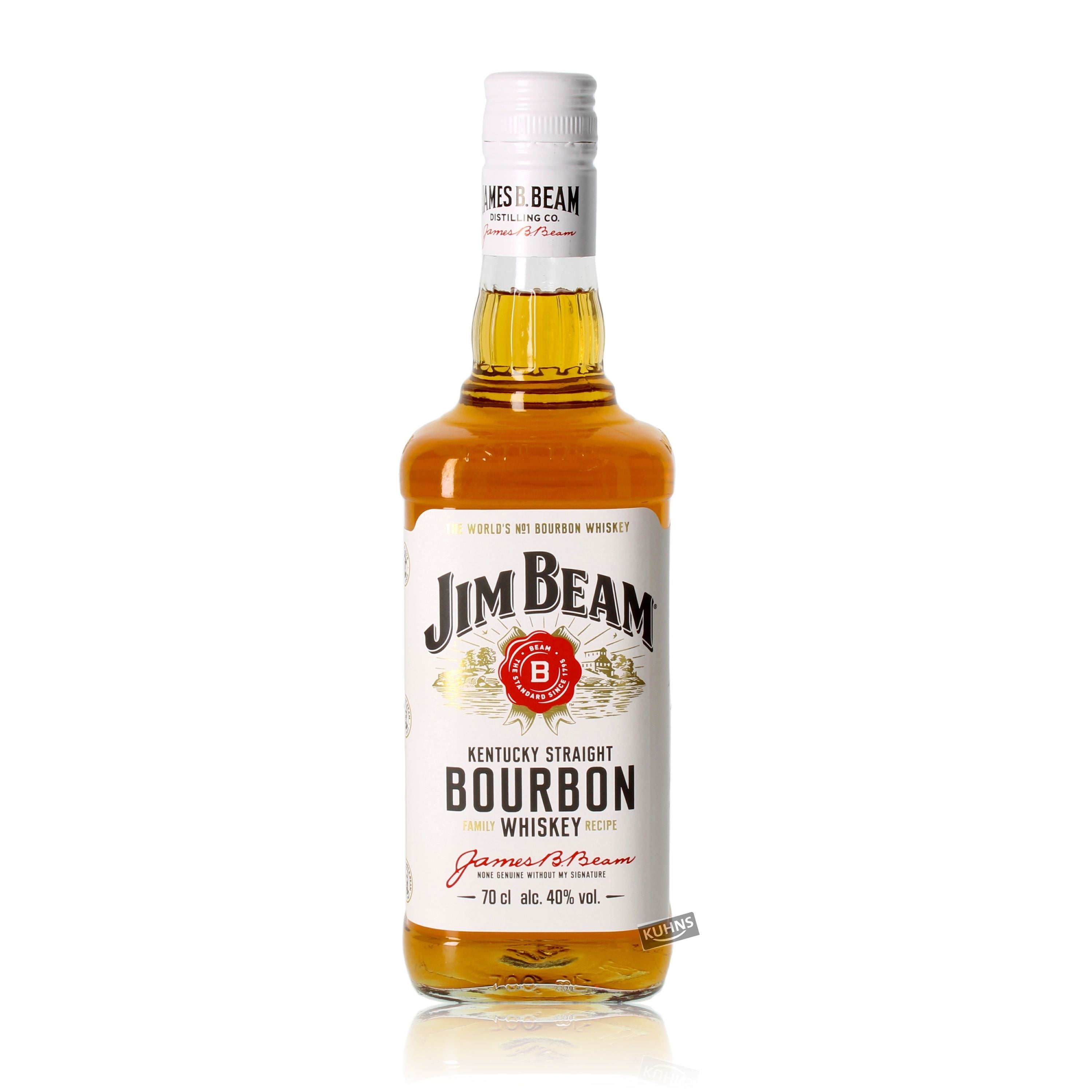 Jim Beam White Kentucky Straight Bourbon Whiskey 0.7l, alc. 40% by volume