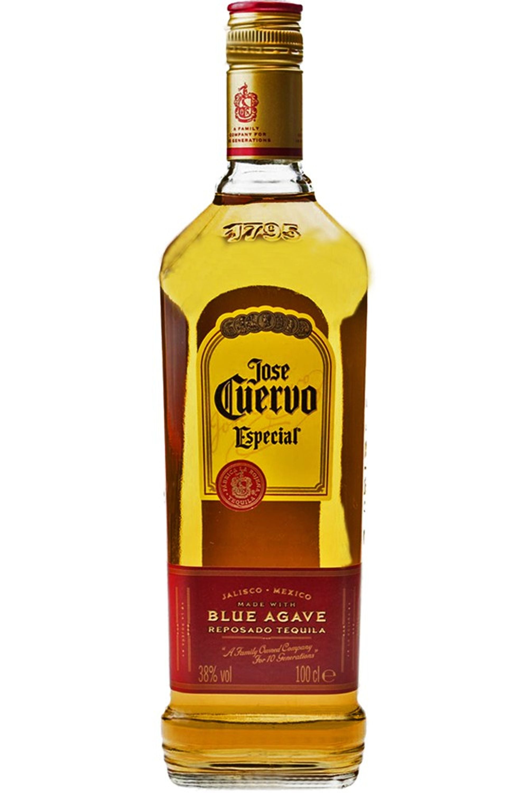 Jose Cuervo Especial Reposado 1,0l, alk. 38 tilavuusprosenttia, Tequila Mexico