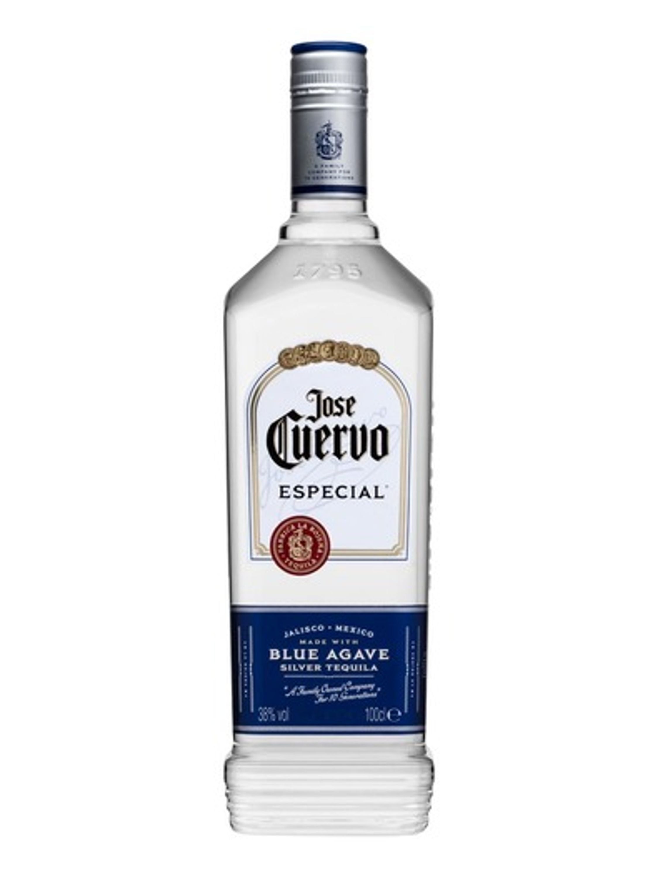 Jose Cuervo Especial Silver 1,0l, alk. 38 tilavuusprosenttia, Tequila Mexico 