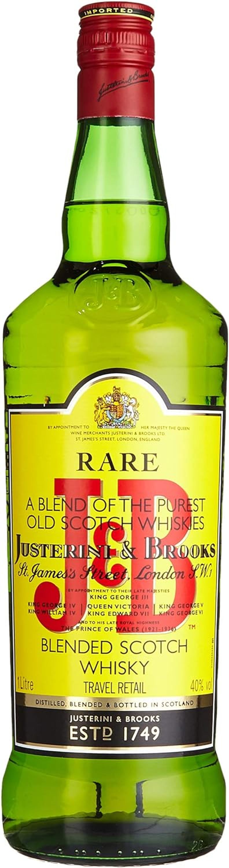 J&amp;B Rare Blended Scotch Whiskey 1.0l alc. 40% by volume