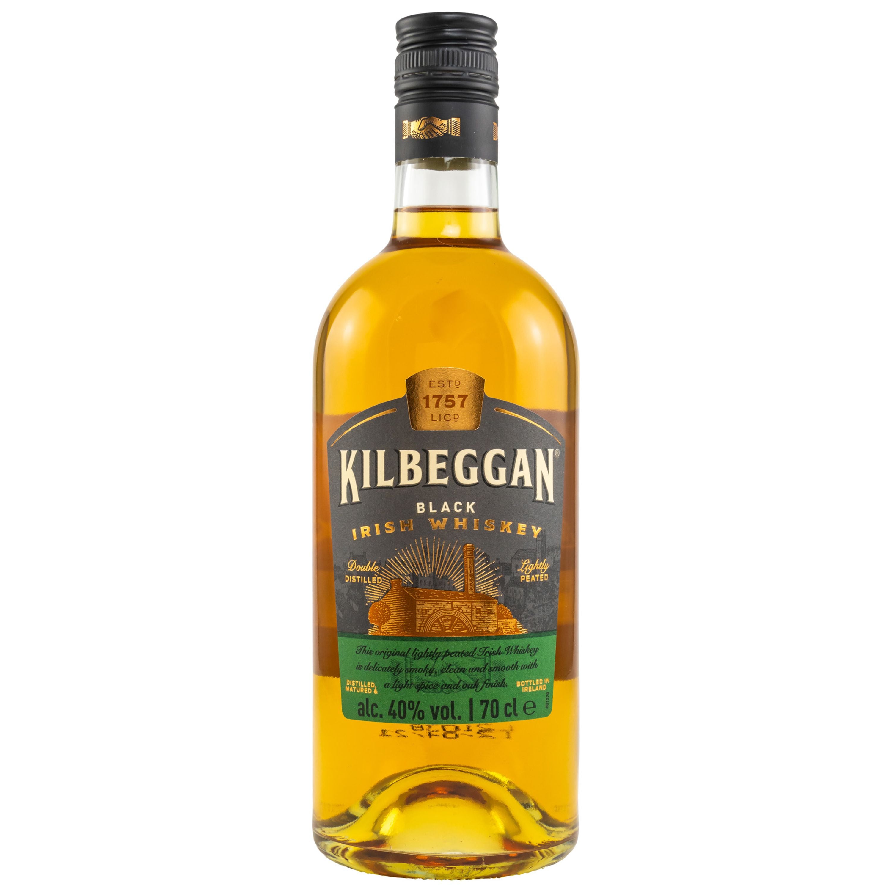 Kilbeggan Black Blended Irish Whiskey 0,7l, alc. 40 Vol.-%