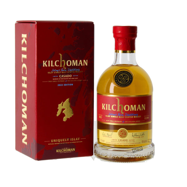 Kilchoman Casado Islay Single Malt 0,7l, alk. 46 % tilavuudesta