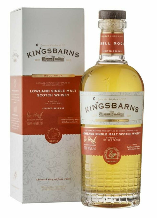 Kingsbarns Bell Rock 0,7l, alk. 61,1 tilavuusprosenttia.