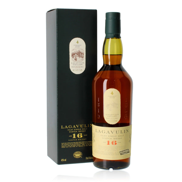 Lagavulin 16 vuotta 0,7l alk. 43 tilavuusprosenttia.