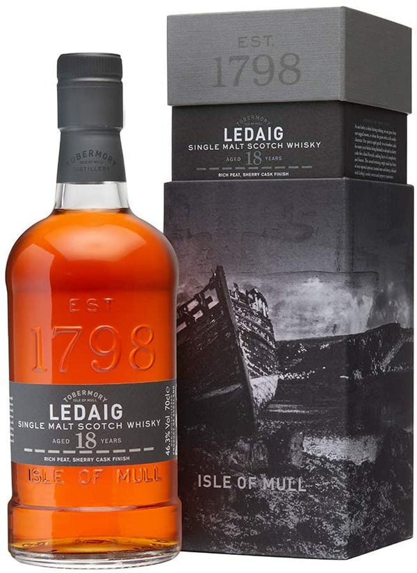 Ledaig 18 years 0.7l, alc. 46.3 Vol.-%