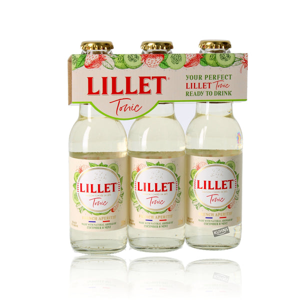 Lillet Tonic Ready to Drink 3x0,2l, alk. 10,3 tilavuusprosenttia, viini-liköörisekoitus Ranska